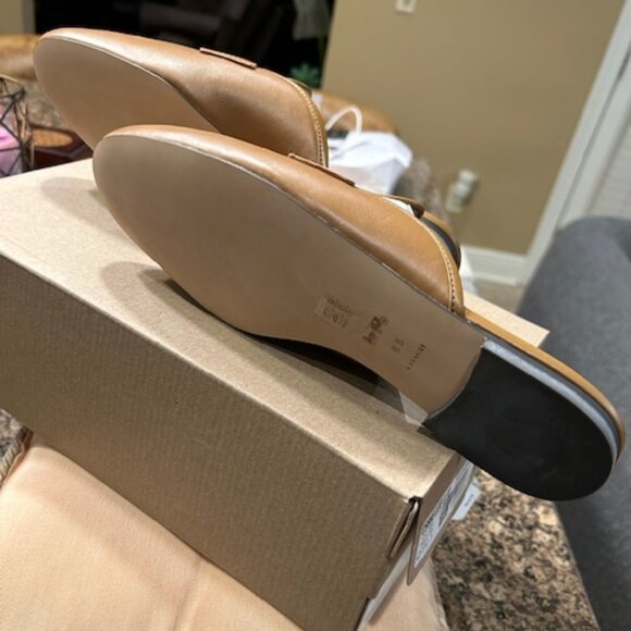 Coach Light Saddle Samie Leather Slide - Picture 4 of 11